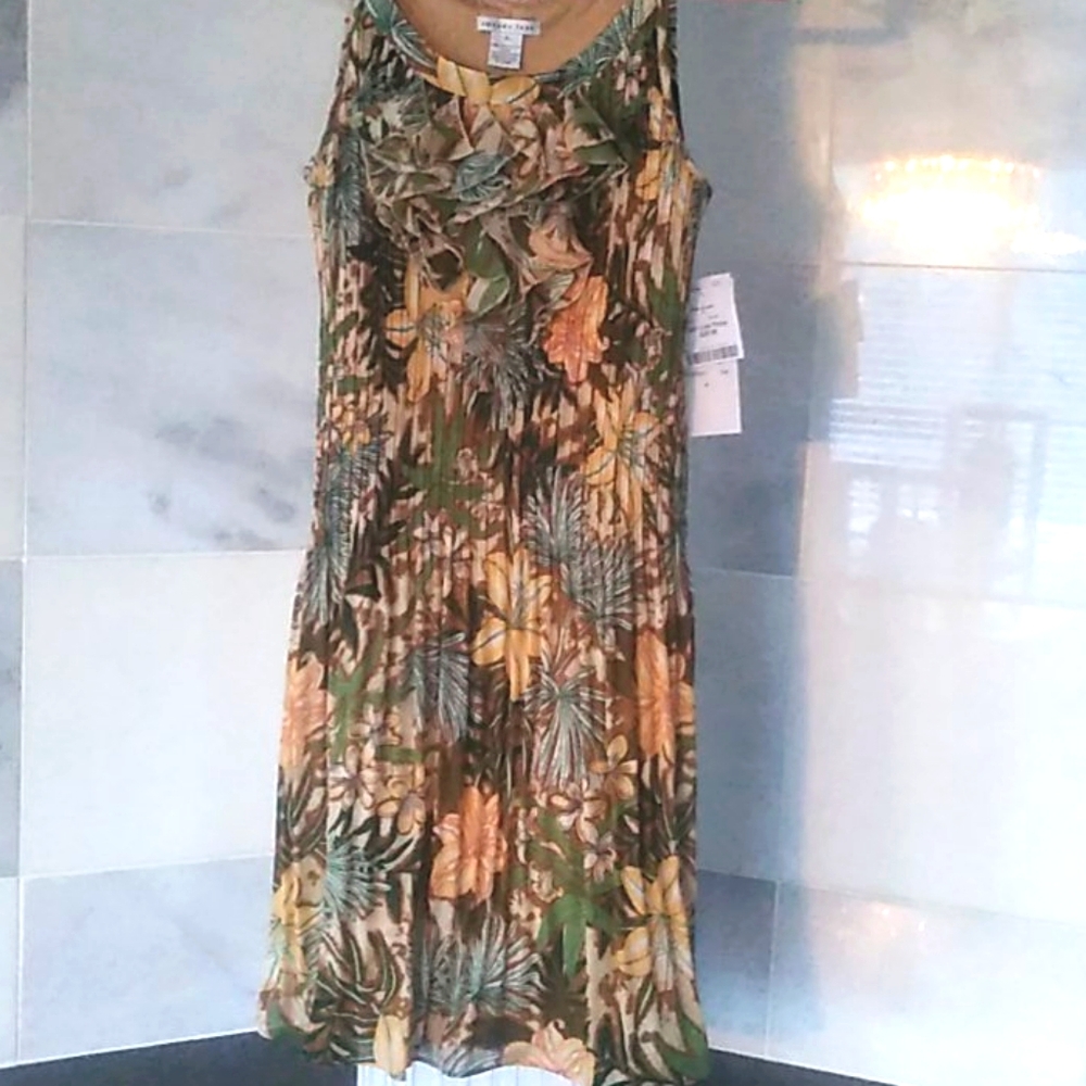 Amanda Lane dress green small sleeveless womens